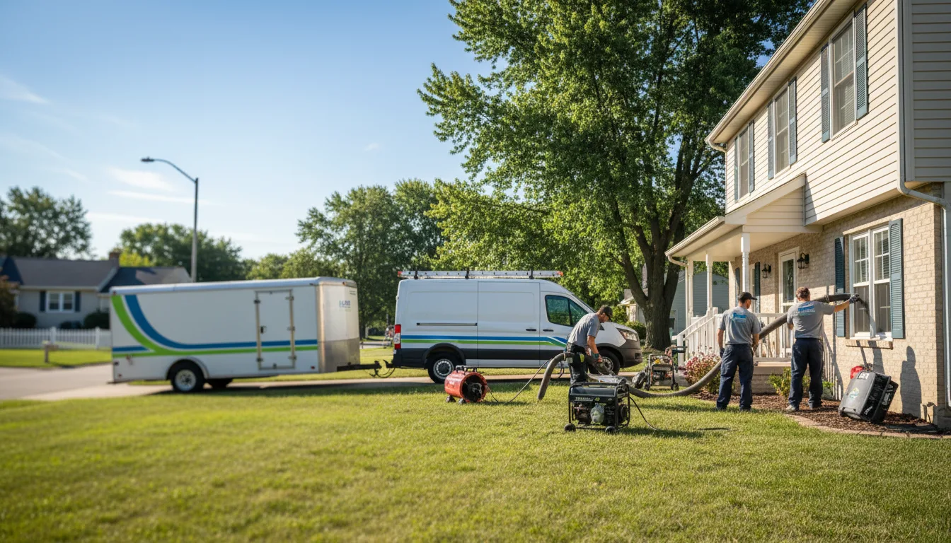 Flooded Basement Restoration And Cleanup With Repair in Glenwood, IL near me